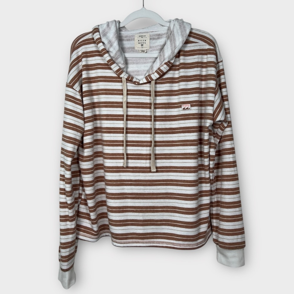 Billabong Super soft Brown & White LG hoodie